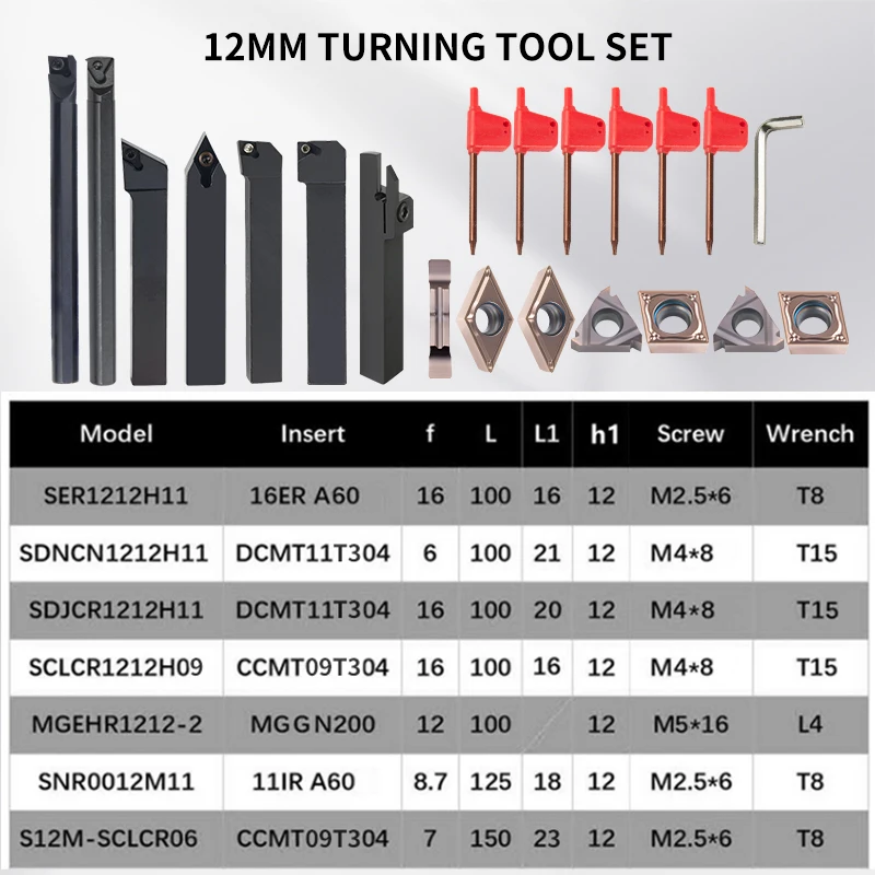 Thumbnail 4 - #68 Latest Lathe Turning Tool Sets Offers