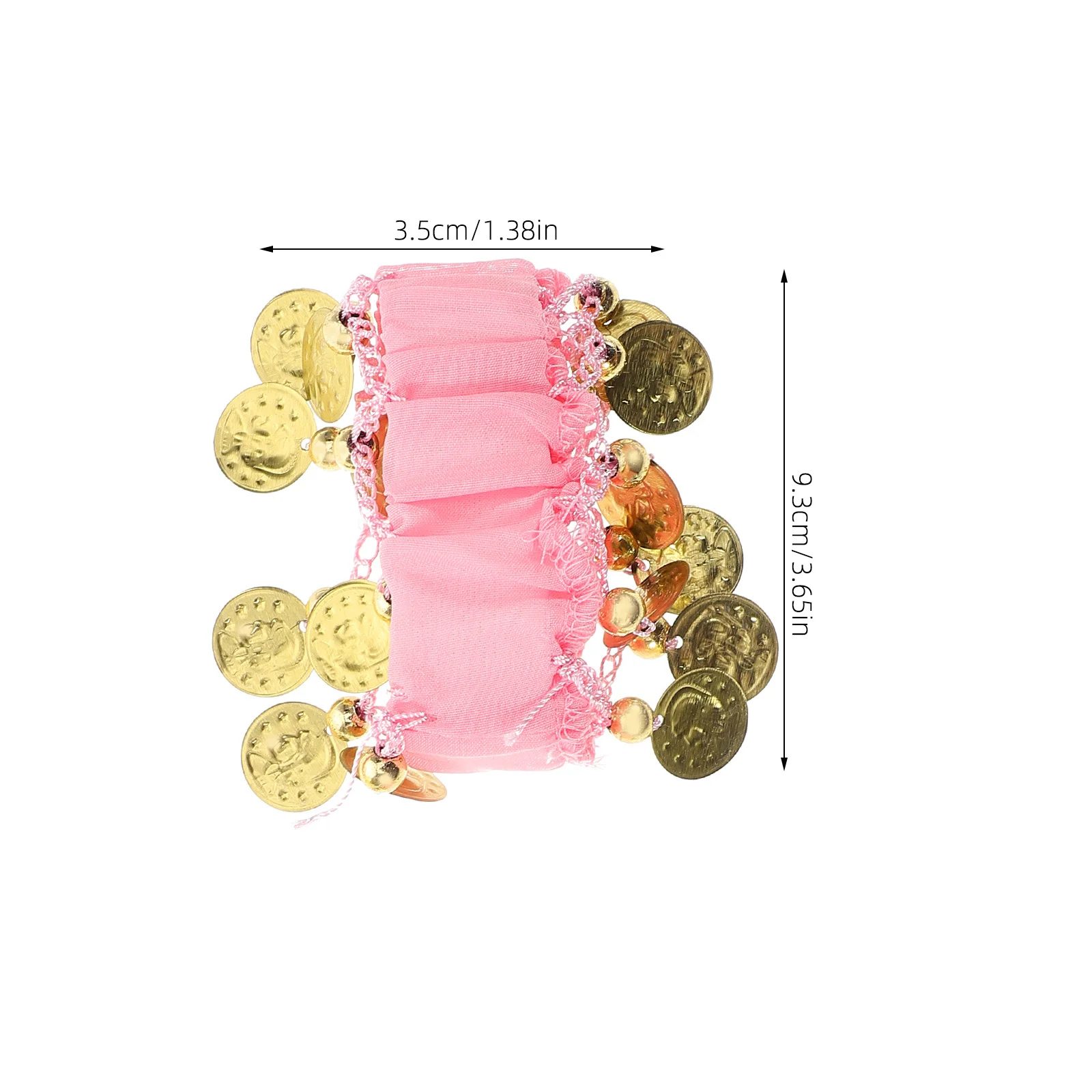 2개입 벨리댄스 팔찌 코인 시폰 팔찌 여성용 발목 손목 뱅글 세트 코스튬 주얼리 할로윈 액세서리