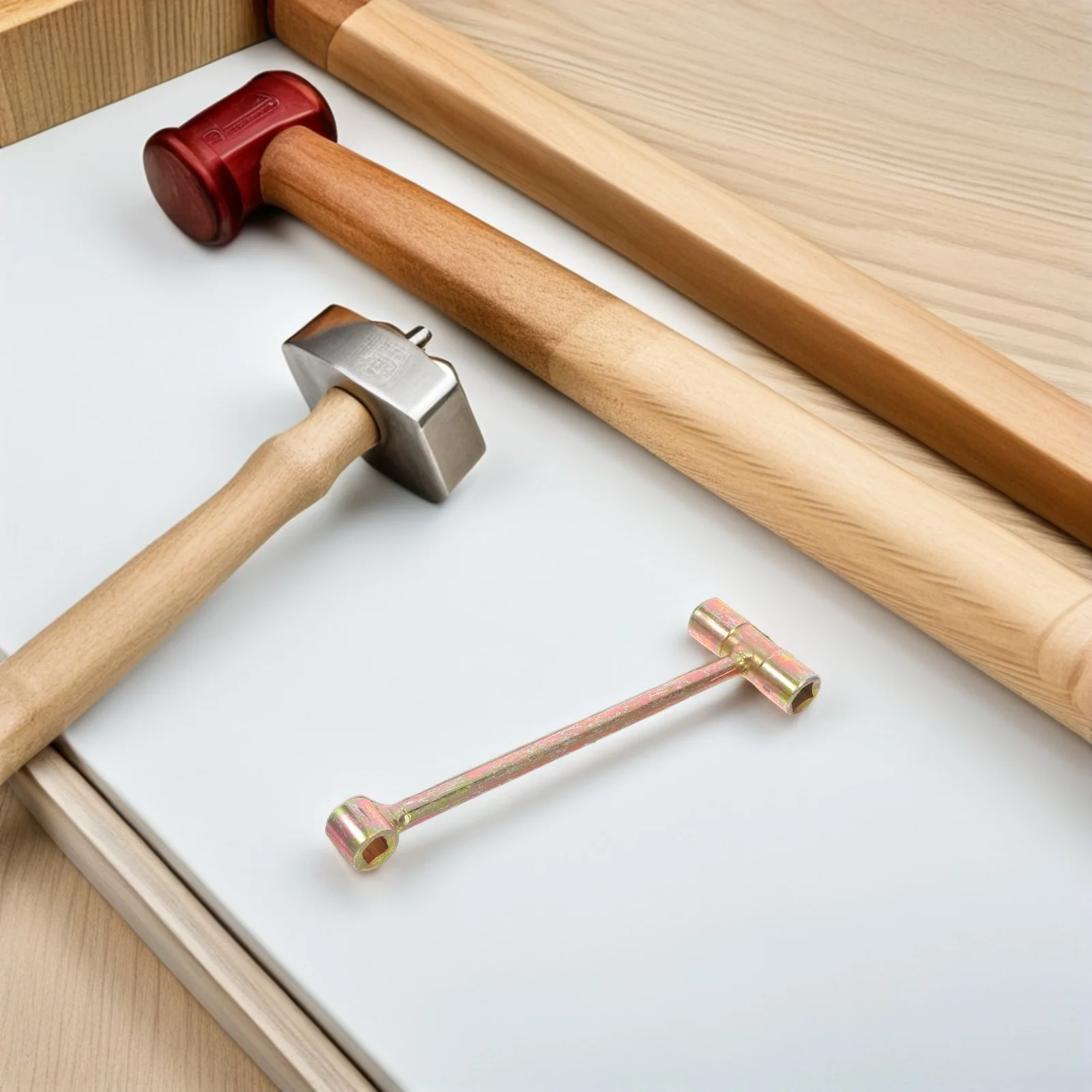 

Multifunctional Gas Cylinder Wrench High-Strength Iron Compact Design For Oxygen Acetylene Valve Maintenance Universal