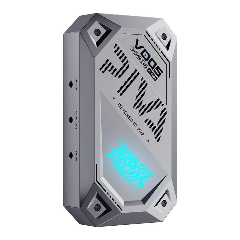 بطاقة التقاط ألعاب الصوت والفيديو Piva 4K 60 هرتز USB 3.0 لالتقاط البث المباشر OBS