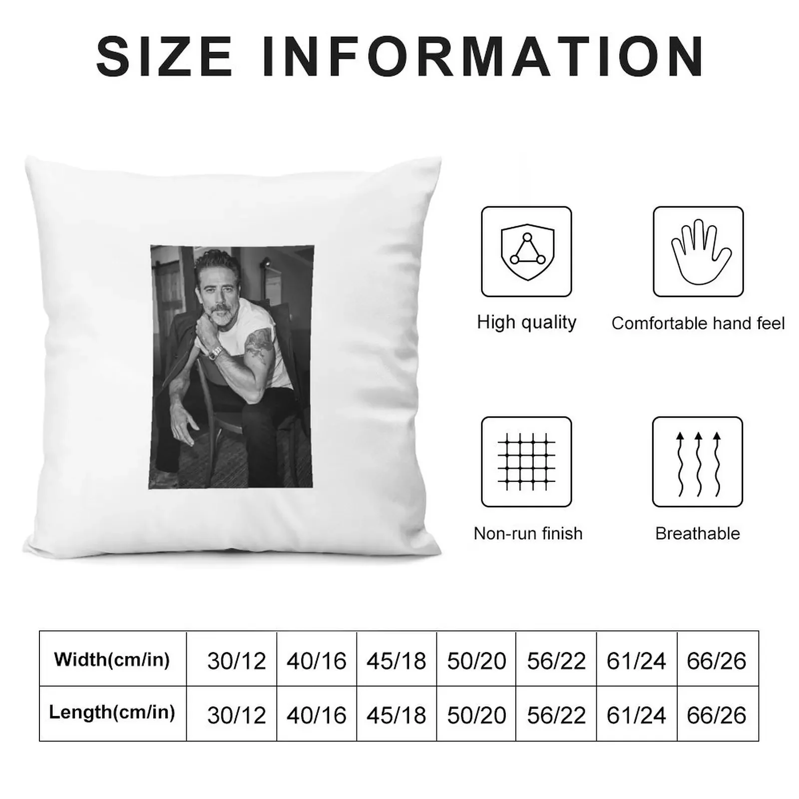 Jeffrey Dean Morgan - Sticker Throw Pillow Christmas Throw Pillows Covers luxury sofa pillows Covers For Sofas pillow