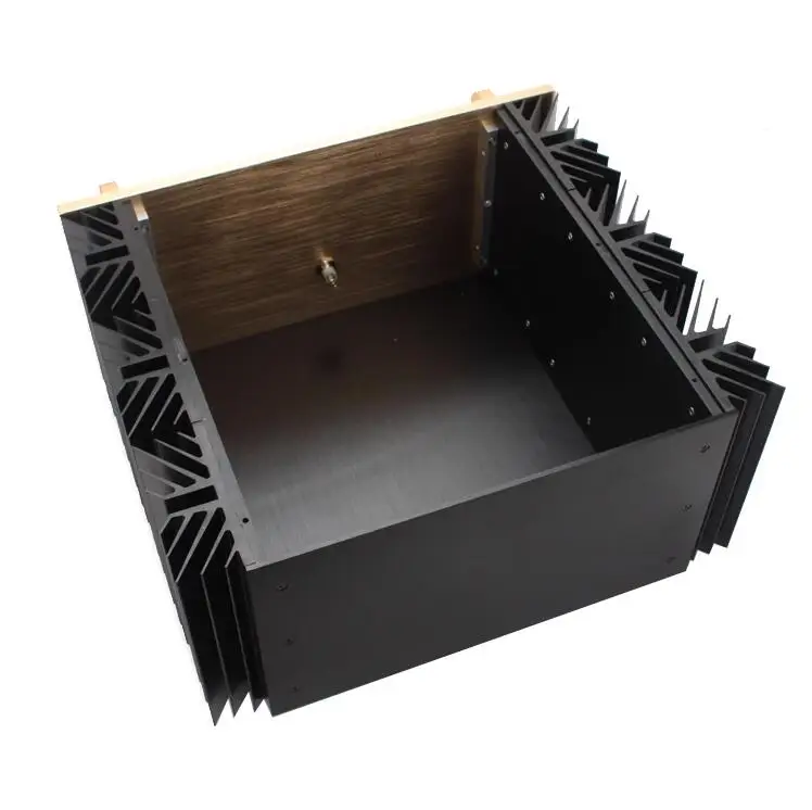 Chassi amplificador de alumínio completo/caixa de amplificador classe A/caixa de amplificador valvulado/caixa DIY (430*200*375mm)