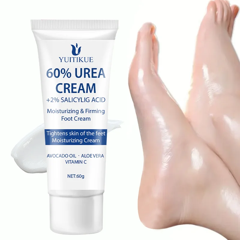 

YUITIKUE 60% крем для восстановления ног мочевины 60 г — для грубой сухой потрескавшейся кожи, быстро впитывающий крем, с 2% салициловой кислотой и витамином С