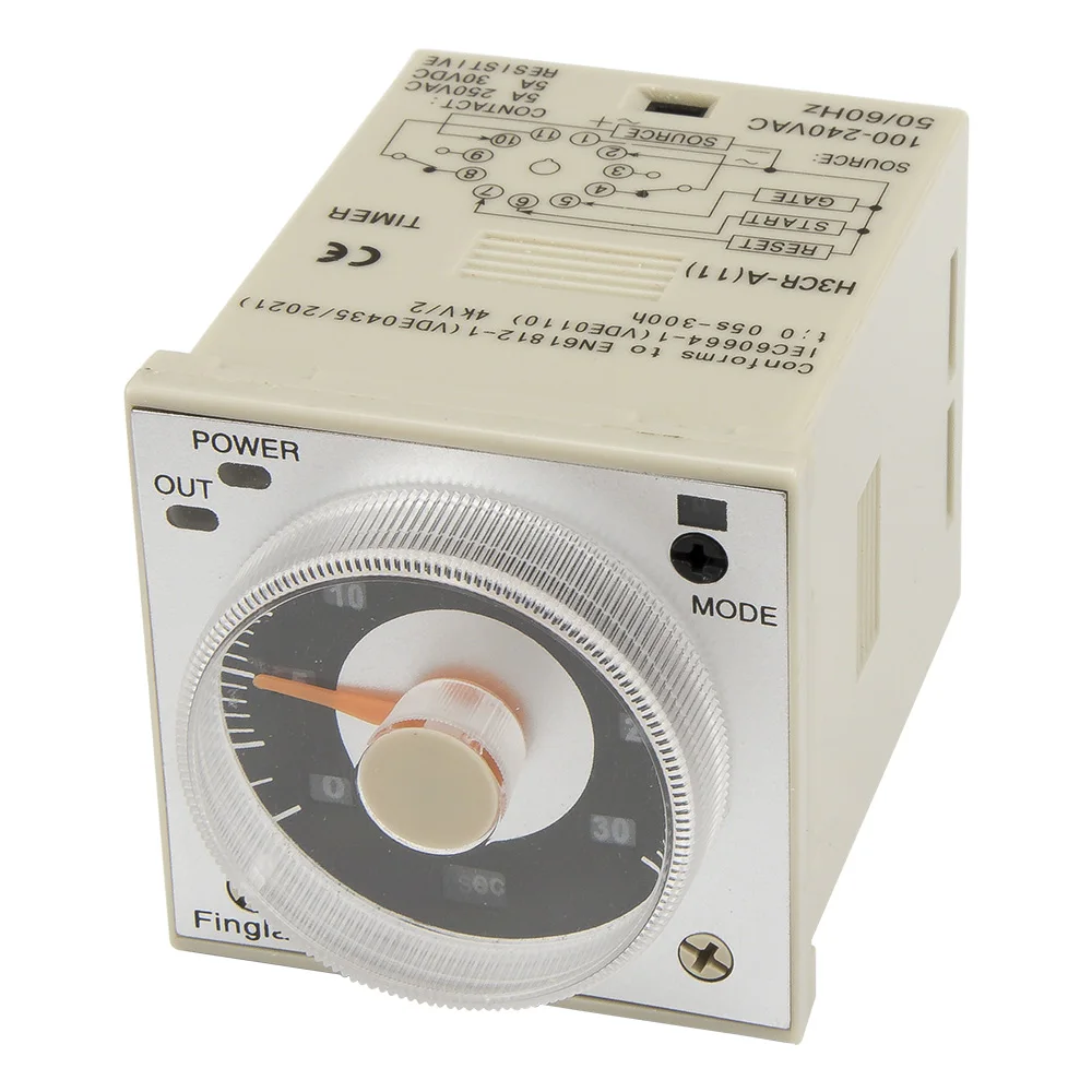 H3CR-A 11 pin time relay H3CR series delay timer AC 100-240V DC 24V 12V