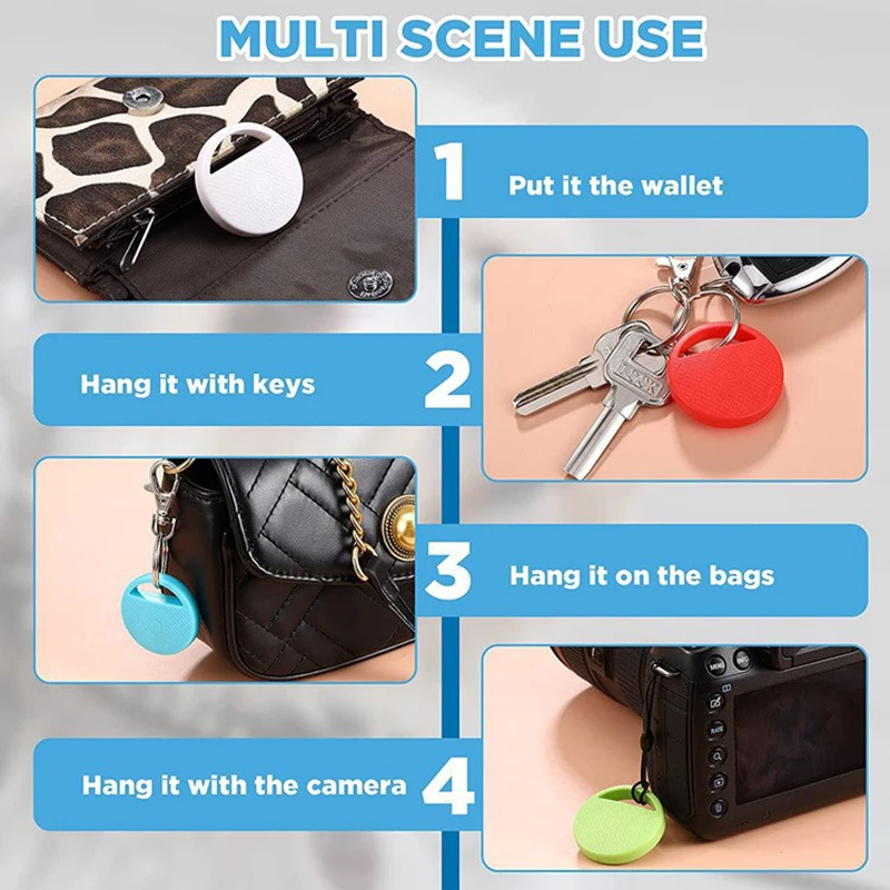 Nuovo Smart Mini Localizzatore di Localizzazione Per Airtag Findmy Ricerca Globale Localizzatore Anti Perdita Mini Circolare Tracker Per I Bambini Cane Animale Domestico