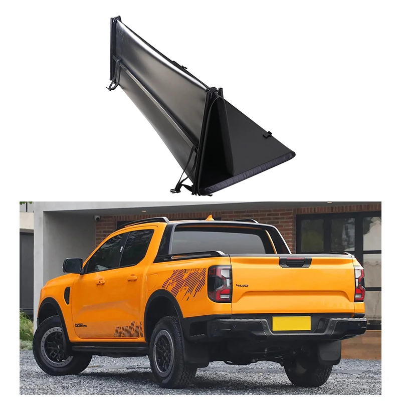 

Высококачественные автомобильные аксессуары, водонепроницаемый чехол для пикапа, кровать OEM, мягкий тройной чехол Tonneau для rd Ranger 5 футов