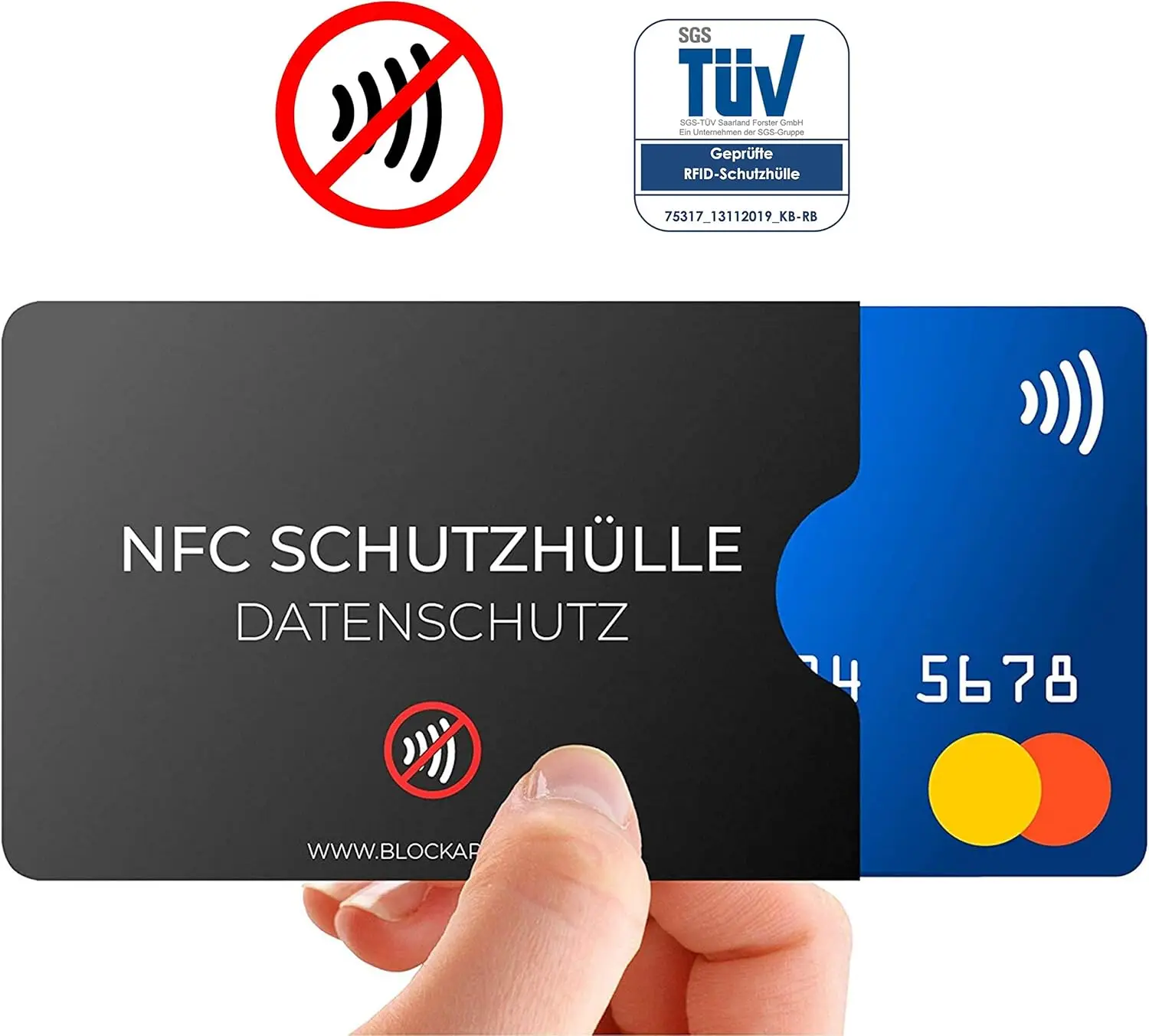 Tested NFC plastic cover for credit card ID card EC card bank card 100% NFC protection