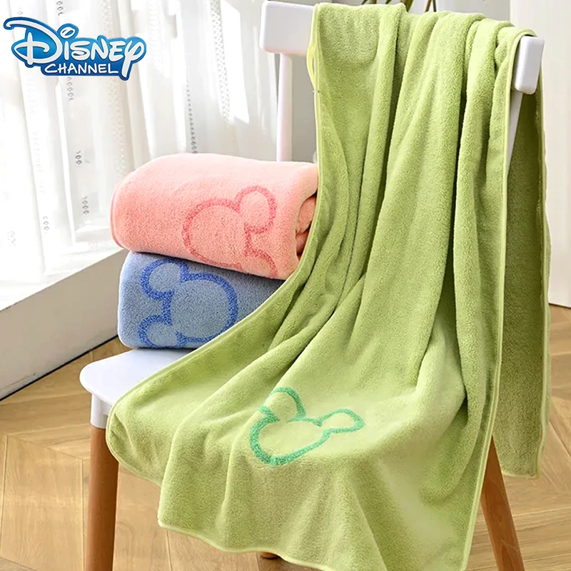 Disney Mickey Mouse Bath Towel Cartoon Cute Men Women Bath Bath Towel Funny Absorb Water No Hair Loss Aldult Towel Gifts