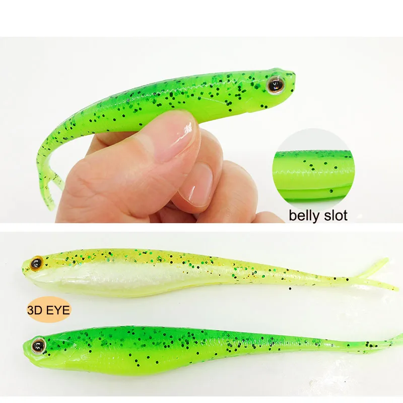 ESFISHING 소프트 낚시 루어 리얼 쉐드 130mm 페스카 베이트 미노우 지깅 루어 ... - 4
