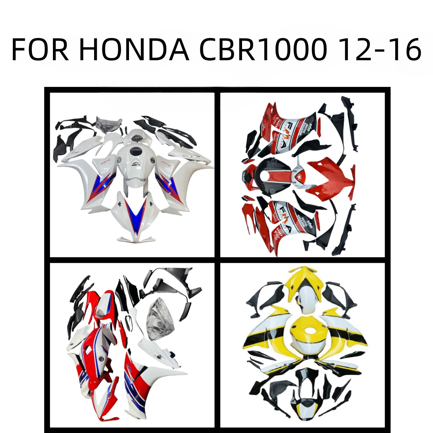 

NEW Plastic ABS Motorcycle Fairings Kit Fit For CBR1000 2012-2016 CBR1000 12 13 14 15 16 Bodywork Set New Fairing kit
