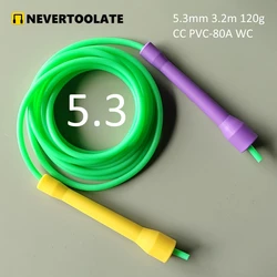 5mm 5.3mm 6mm diameter PVC ROPE CC HANDLE 3.2 meter long skipping jump rope adult speed rope  fitness crossfit cheap