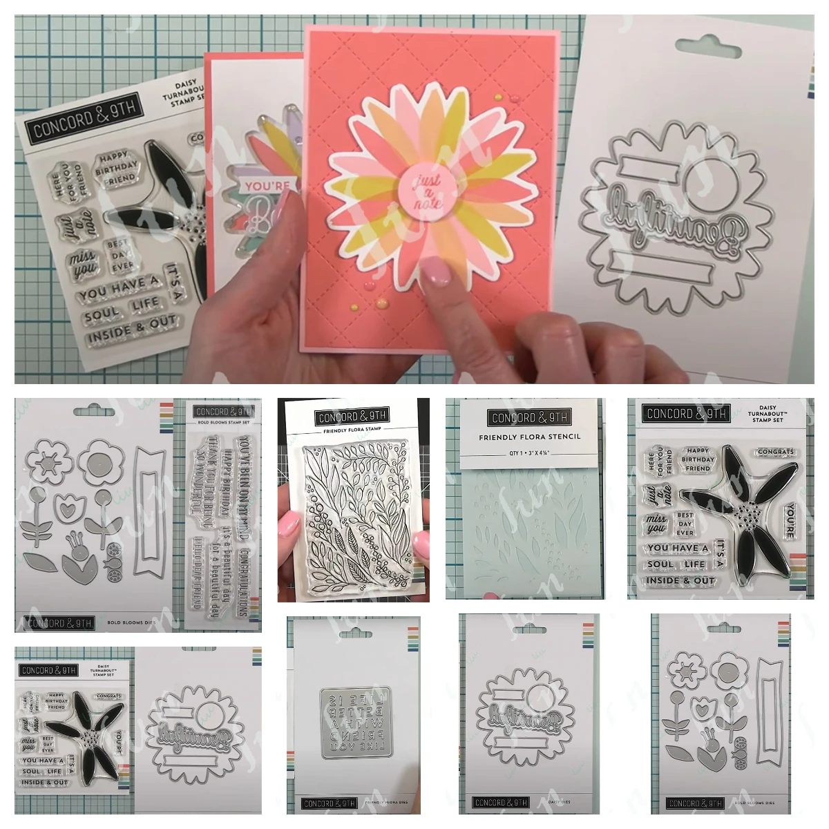 

Metal Cutting Dies Stencils for Scrapbooking Daisy Turnabout Stamp Set Photo Album Decorative Embossing Cut Die DIY Paper Cards