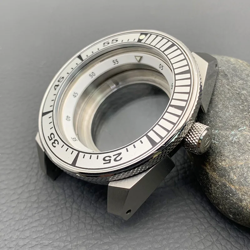 

Mod SRPF King Samurai Watch Case NH35 Case Transparent Bottom Cover Fits 7S26 4R35 4R36 NH35 NH36 Automatic Movement
