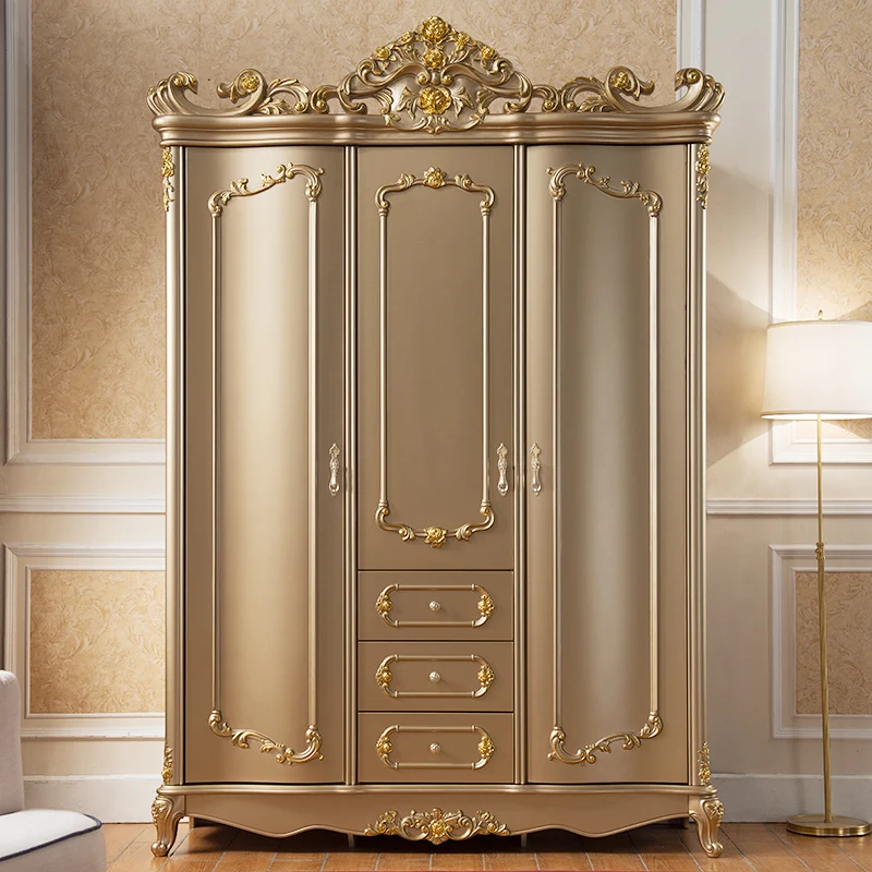 

Luxury Storage Doors Wardrobes Wooden Vintage Dressing Closets Wardrobes Bedroom Clothes Girls Armario De Ropa Bedroom Furniture