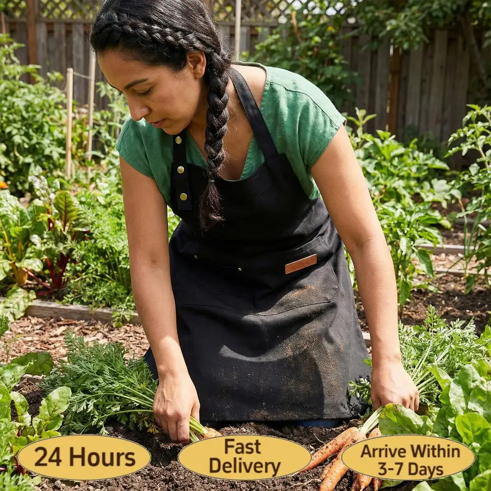 

2 Pack Kitchen Chef Bib Aprons with Adjustable Straps and Pockets Baking Gardening Painting Apron for Men Women