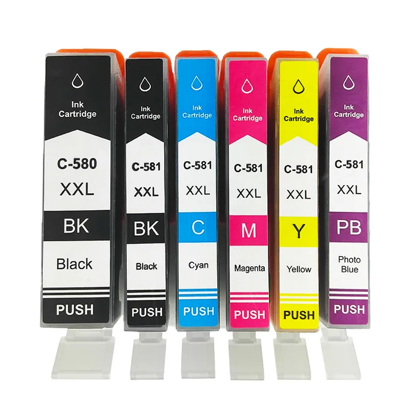 HS PGI-580XXL CLI-581XXL Compatible Ink Cartridges PGI580 CLI581 TS6100 TS6251 TR7500 TS8150 TS8250 TS8151 TS8100 TR8500 TS8152