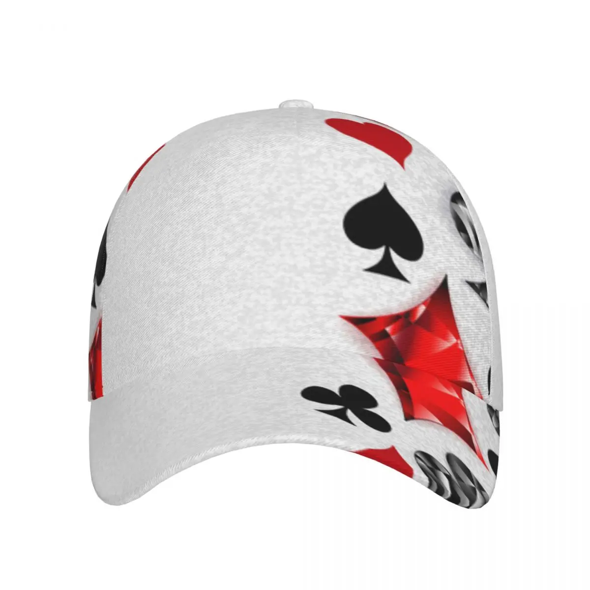 Unisex Outdoor Sport Sunscreen Baseball Hat Running Visor Cap Polygonal Playing Cards