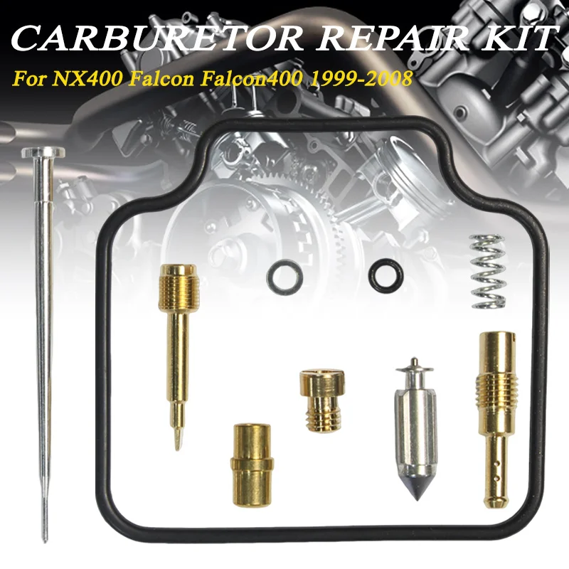 

Carburetor Rebuild Kit Jet Gasket Float Needle for NX400 Falcon 400 1999-2008
