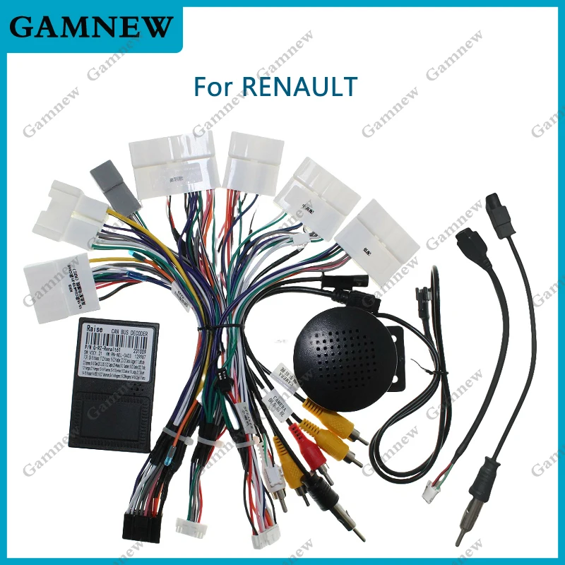 Car 16pin Wiring Harness Adapter Canbus Box Decoder For Renault Clio Captur Taliant Arkana Sandero Duster