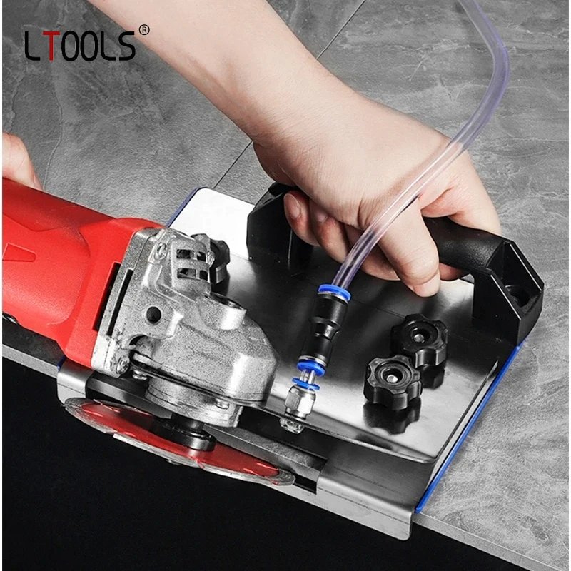 

Универсальная подставка для угловой шлифовальной машины типа 100, фаска, резка 45 ° Инструмент для снятия фаски угловой плитки для резки плитки, керамического камня