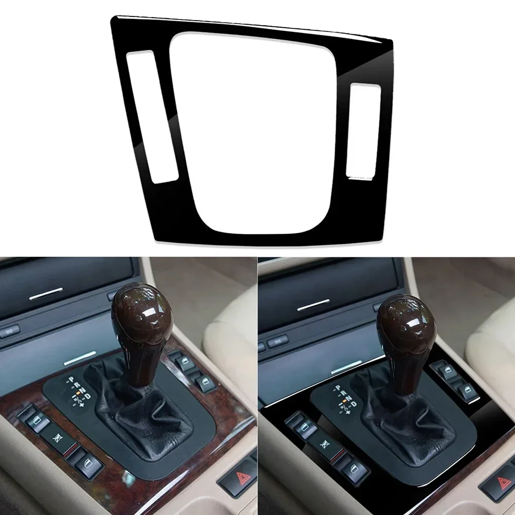 Car Gear Shift Panel Cover For BMW 3 Series E46 1998-2005 Piano Black Gear Shift Panel Frame Cover Trim