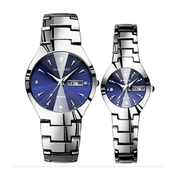 UTHAI H162 Men's Watch Brand High Quality Tungsten Steel Calendar Waterproof Clock Couple Women's Fashion Quartz Wristwatch Gift