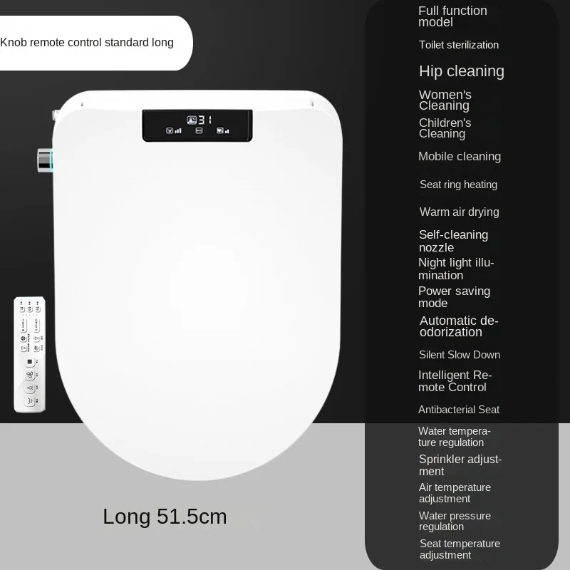 Automatische bidetstoel met verwarmingsfunctie Universele U-vorm D-vorm slimme toiletbril