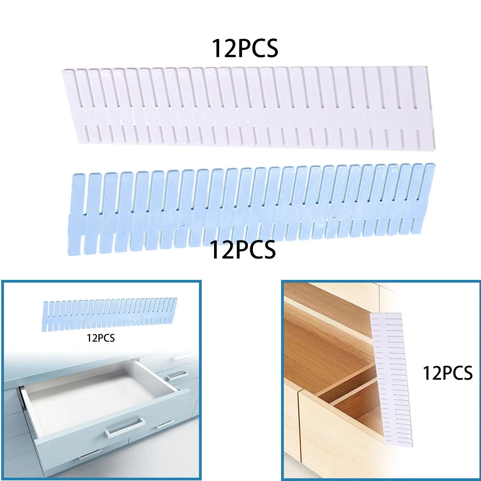 Drawer Dividers Office Partition Board Simple to Use Non Slip Home Socks Organizing for Kitchen Drawer Apartment Closet Tools