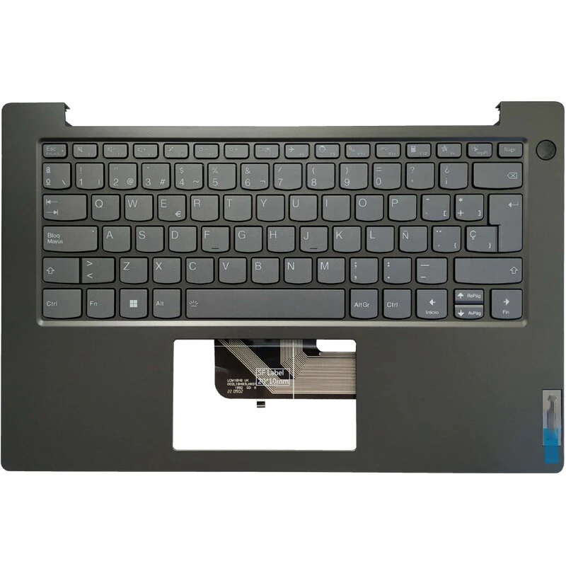 New Backlit Spanish Keyboard For Lenovo V14 G2-ITL G2-ALC G2-IJL With Palmrest Upper Cover Case