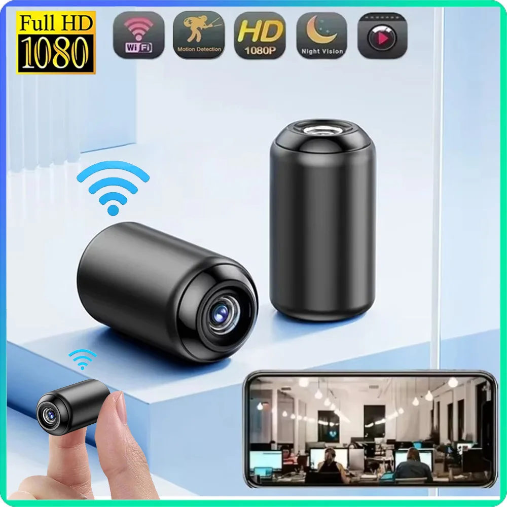 Mini Wifi Wireless Camera 1080p HD Indoor Home Night Vision Monitoring Camera Mobile App Remote Network Monitor Video Recorder