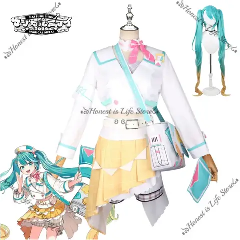 Anime-Charakter MAGICAL MIRAI 2024 Miku Cosplay Kostüm Konzert Performance Kostüm Animation Aktivität Halloween Miku Komplettset