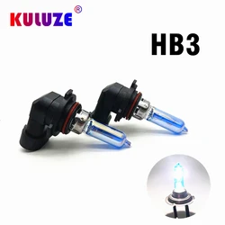 2pcs 9005 HB3 Crystal Super Bright White Halogen Bulb Hight Power 65W Head Lamp Light 12V car styling car light source