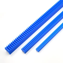 1Pcs Blue Nylon Modulus 1/1.5/2 Gear Rack Transmission Plastic Rack Length 500mm DIY Model Makeing Drive Materials Accessories