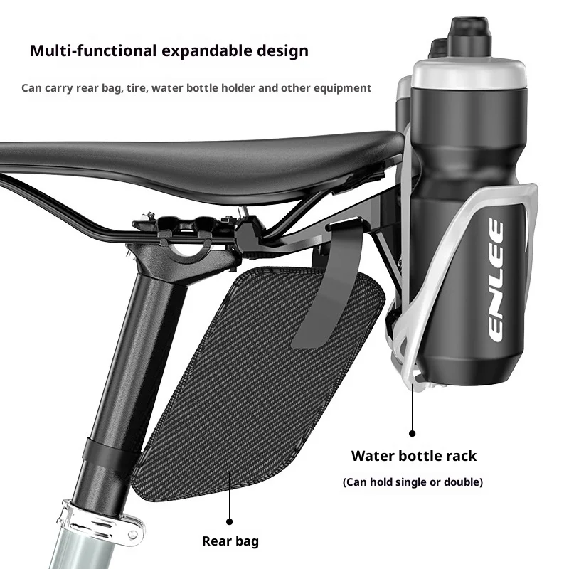 

Mountain Bike Water Bottle Holder Extension Seatpost Adjustable Saddle Mounting Bracket Cycling Equipment Bicycle Accessories