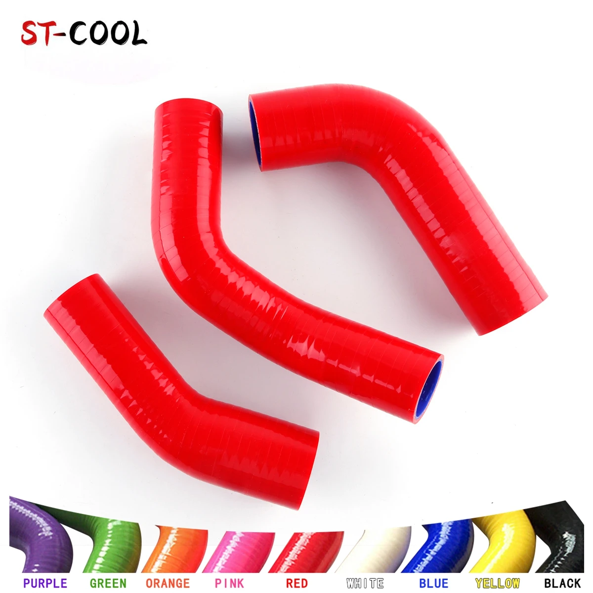 For 1980-1984 Toyota Land Cruiser FJ45 FJ40 2F 4.2L 1981 1982 1983 Radiator Hoses Silicone Tubes Kit Piping 3Pcs 11 Colors