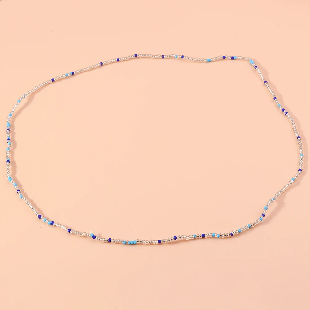 Aihua Bohemia 75 cm lange, farbenfrohe, elastische Perlenkette für Damen, Sommer, Strand, Party, Schmuck, Geschenke, Pulloverkette – Detail 13