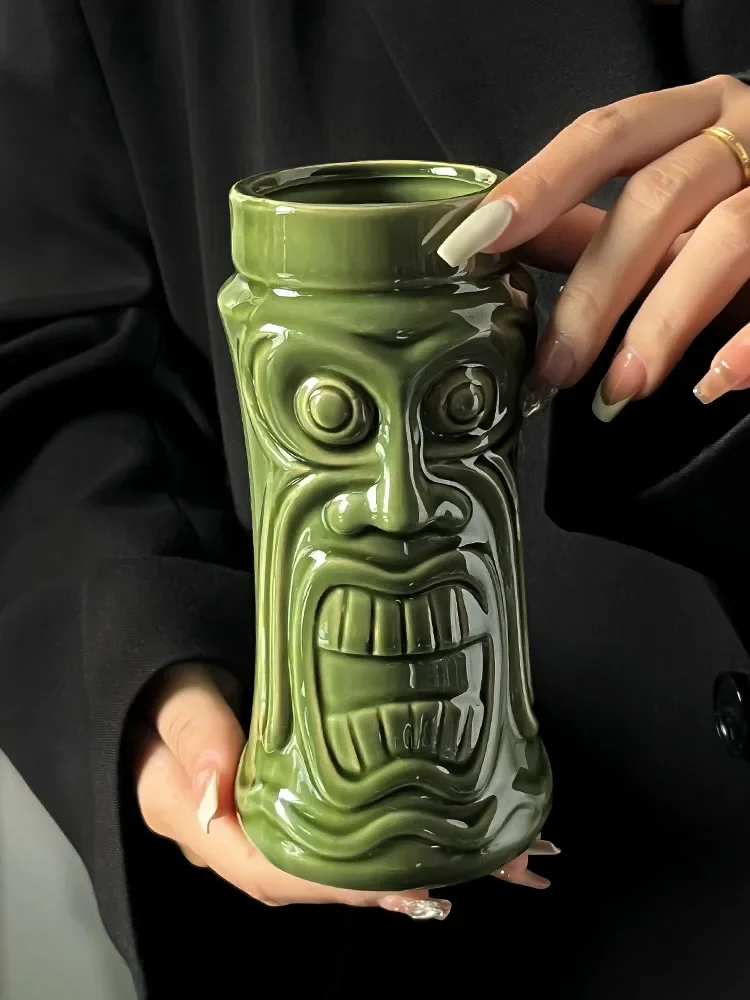 

Bar Zombie Cups Tiki cup Personalized Hawaiian Cocktail cups Creative Ceramic Tiki cup Halloween Wine Cups