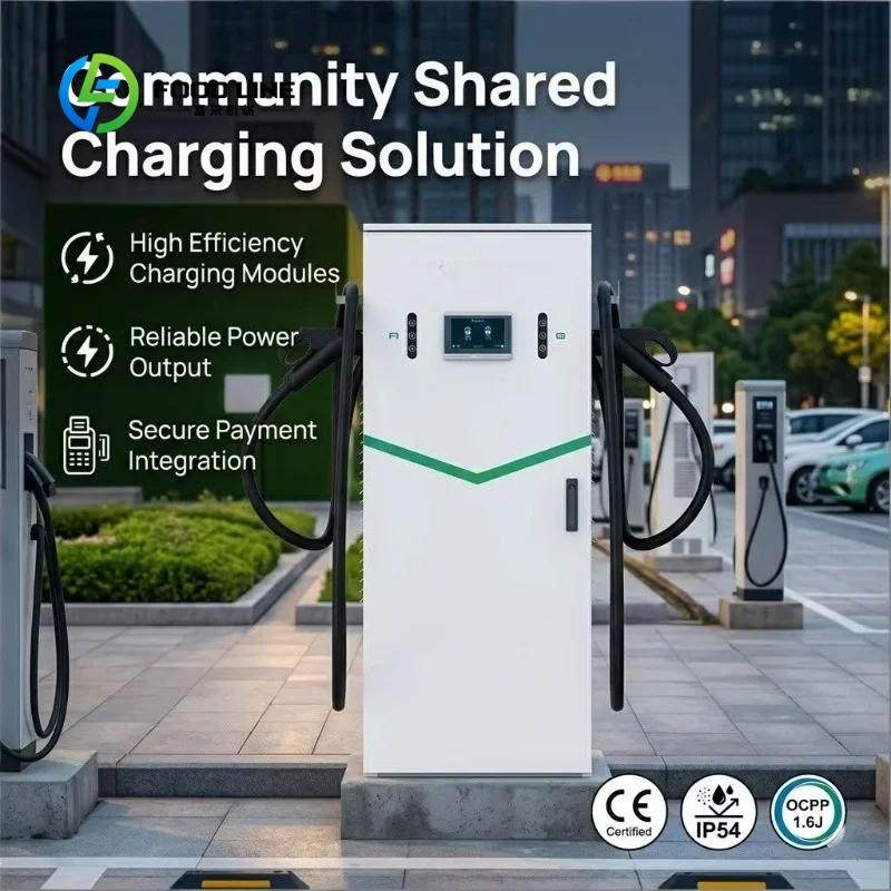 120kw dual gun dc fast ev charging station ip54 multi‑socket gbt ccs2 ccs1 for highway service station commercial operators