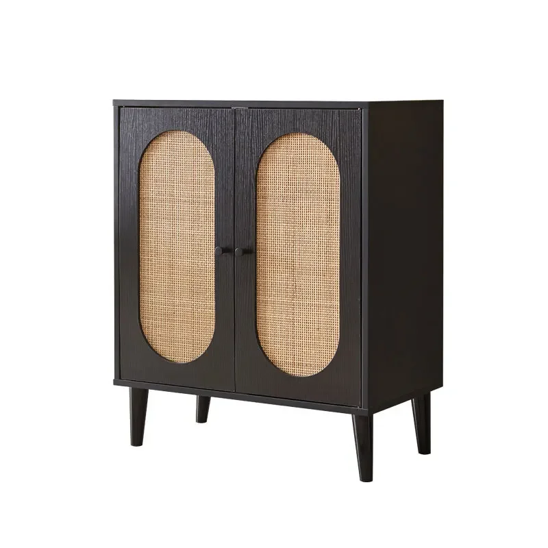 

Rattan shoe cabinet simple wabi wind storage household Japanese-style door entry entrance entrance entrance cabinet