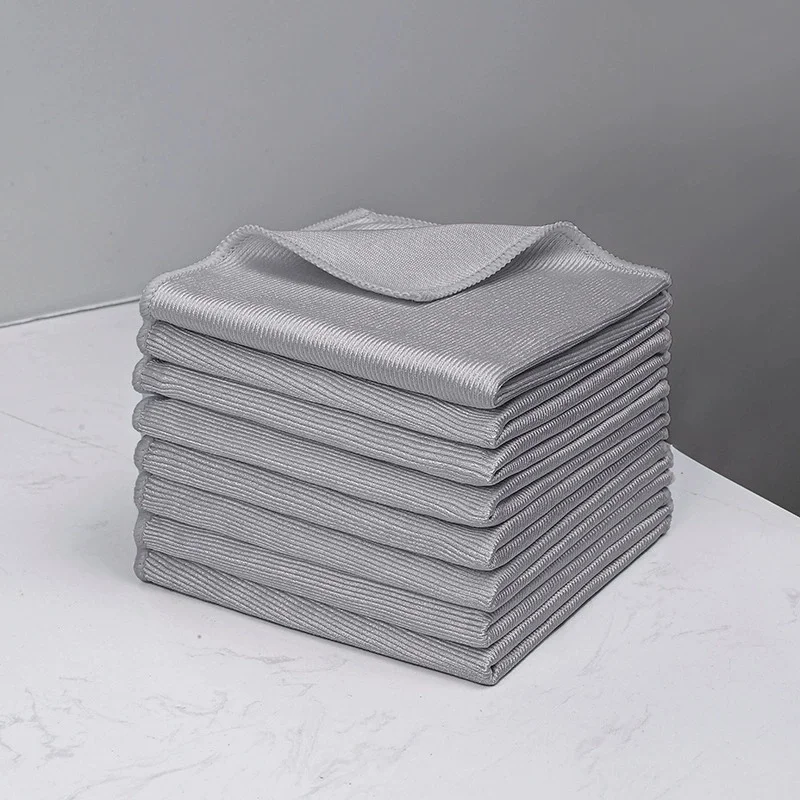 12Packaged Extra Large Microfiber Glass Cleaning Cloth - Super Absorbent，Lint-free and traceless，Independent Packaging，Suitable