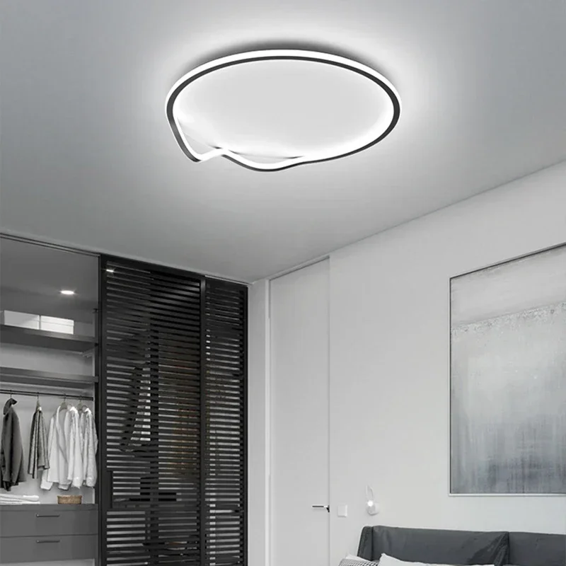 Plafonnier LED créatif au design moderne, luminaire décoratif d'intérieur, idéal pour un salon, une salle à manger, un bureau ou une chambre à coucher