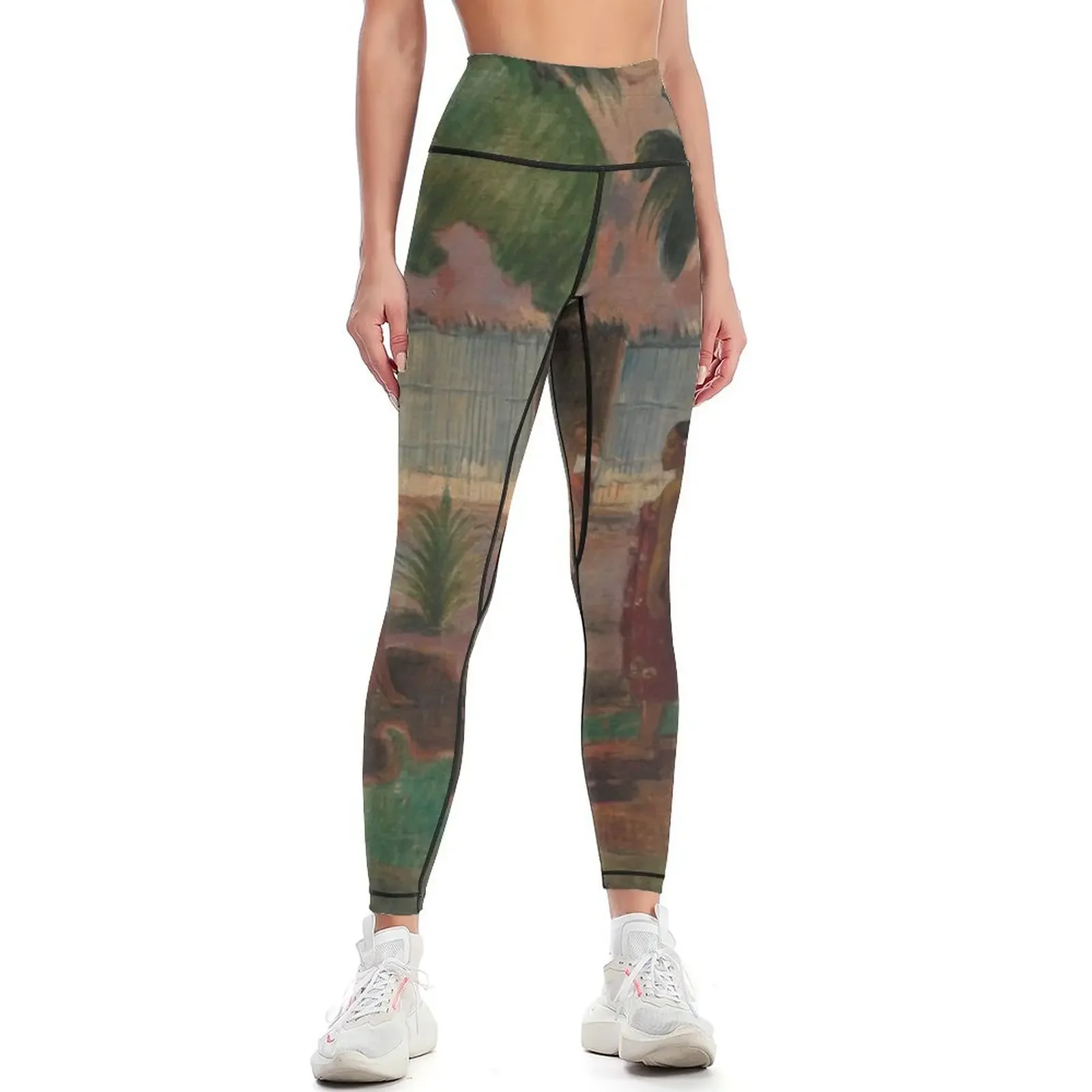 

Paul Gauguin. The Large Tree, 1891. Leggings gym pants Legging sexy woman leggins push up woman gym wear Womens Leggings