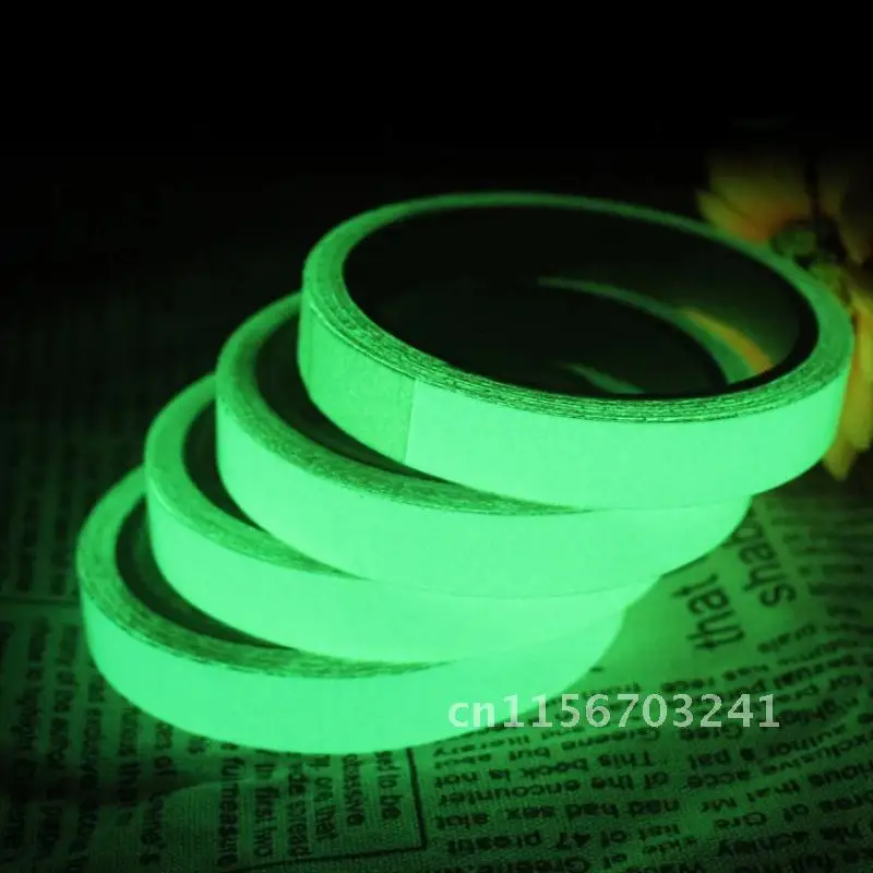 Glowing Tape Self-adhesive Sticker Luminous Colorful Tape Fluorescent Dark Striking Night Warning Removable Luminous Tape