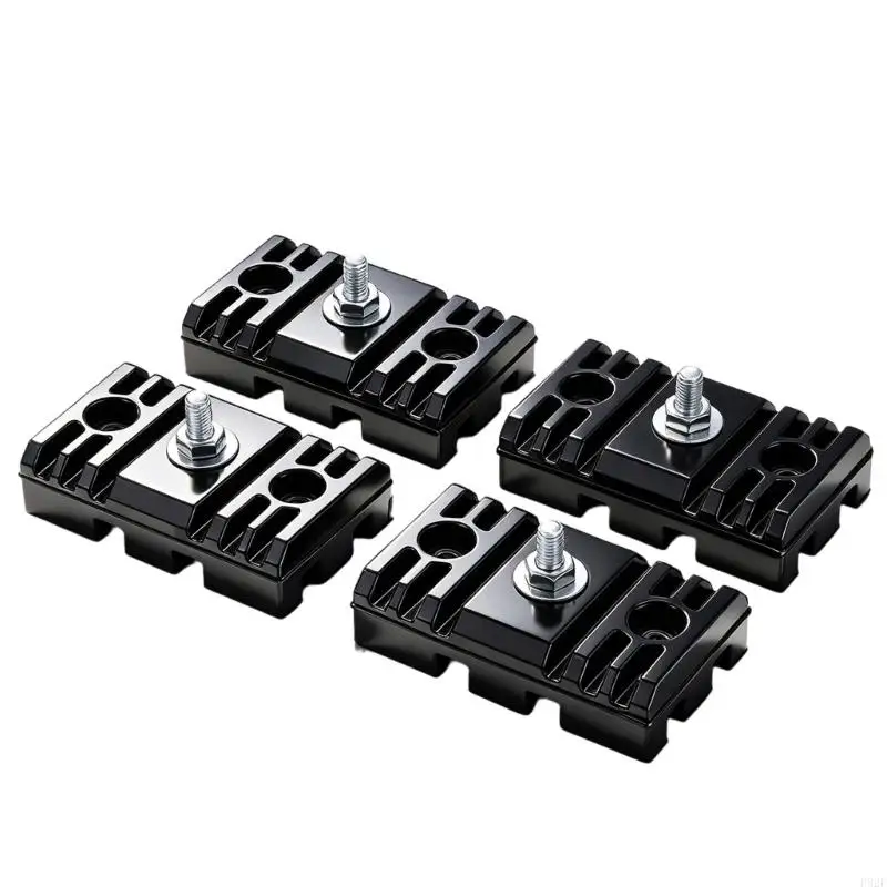 F92F Outdoor Unit Support Cushions Set of 4 Metal Anti Vibration Pads 10 x 2.6 for Installation Repair and Home Service