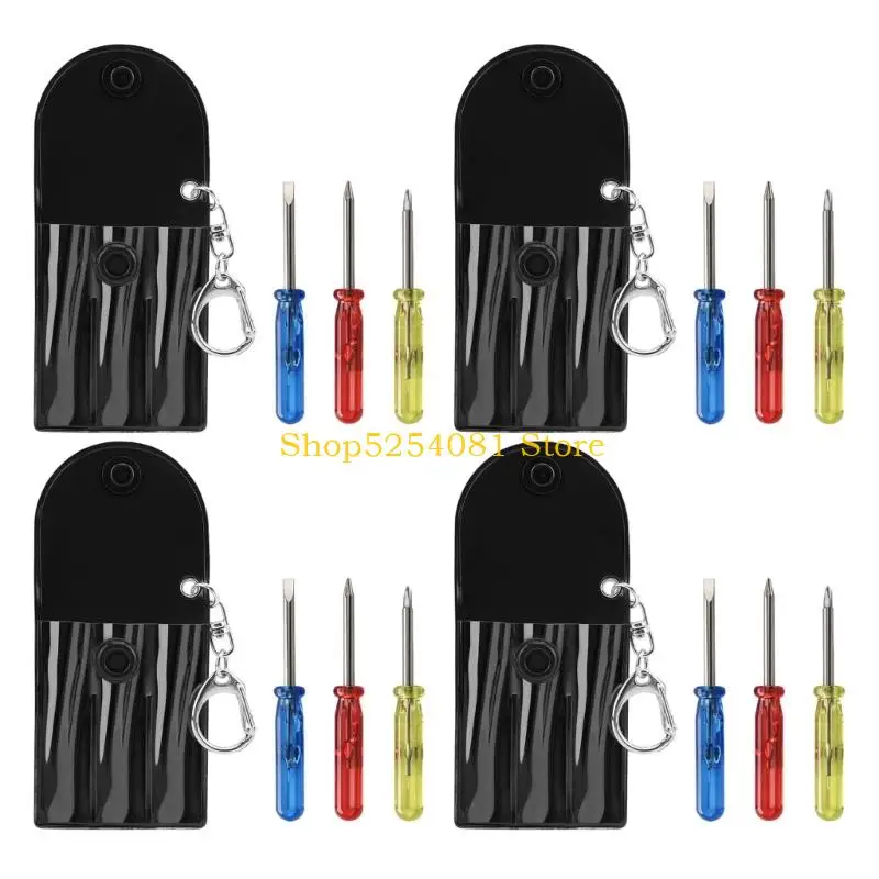 AXYC 3 in 1 Metal Screw Driver Kit Set Mini Small Portable Head Needle Plate Screwdriver Repair Sewing Tool
