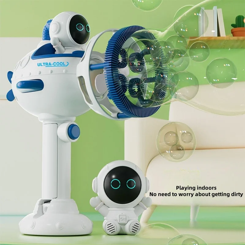 Cartoon Bubble In Astronaut Submarine Bubble Wand Automatische kinderspeelgoed Bubble Machine Speelgoedwaterpistool