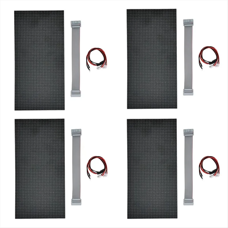 

AA84 4Pcs P5 Indoor LED Screen Panel 64X32 LED Display Module 16 Scan Full Color LED Electronic Screen Display 320X160mm