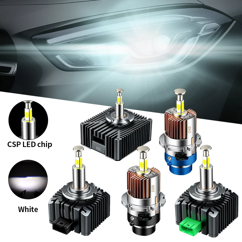 

2PCS D3S Led D1S Headlight Canbus Bulbs HID D4S D5S D2S D8S D1S D4R D2R D3R D4R 32000LM Super Bright D Series Bulbs Plug&Play