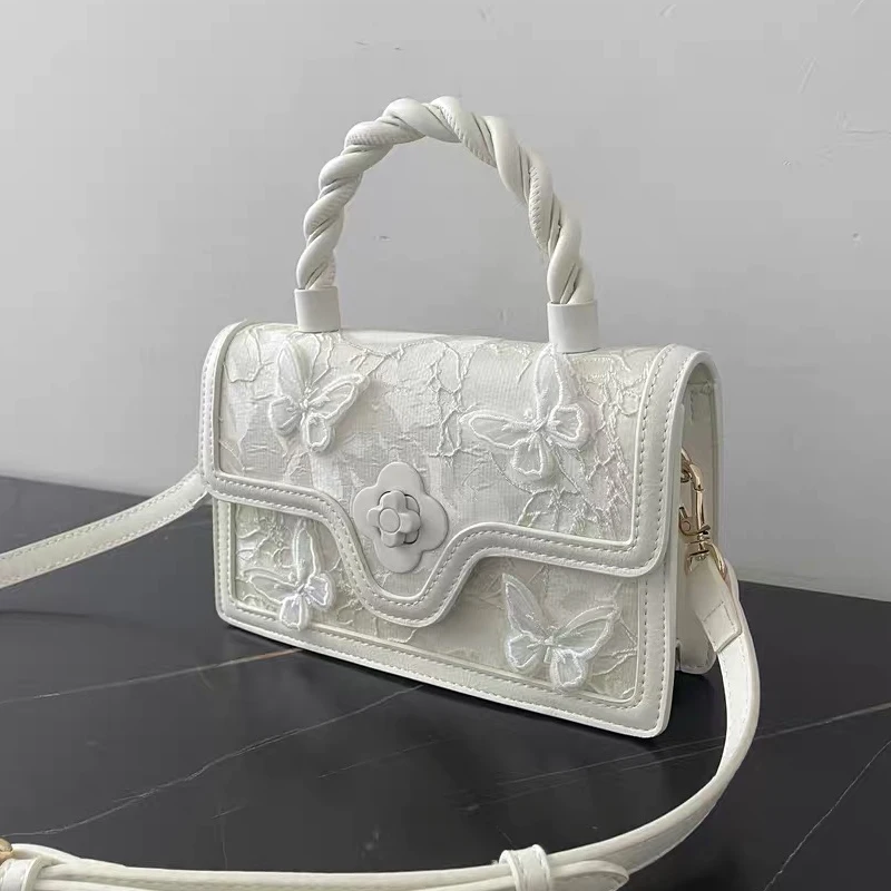 

Chinese Style Canvas Mini Box Bags For Women Luxury Designer Handbags Purses 2025 New In Silk Scarf Bow Lock Top Handle Shoulder