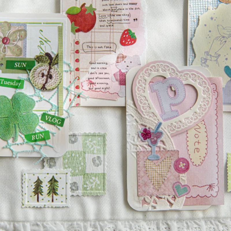 3 لفات نسيج ملون سلسلة الحفلات نسيج محكم يموت قطع الشريط 200 سنتيمتر مخطط لاصقة تزيين مجلة مواد الكولاج